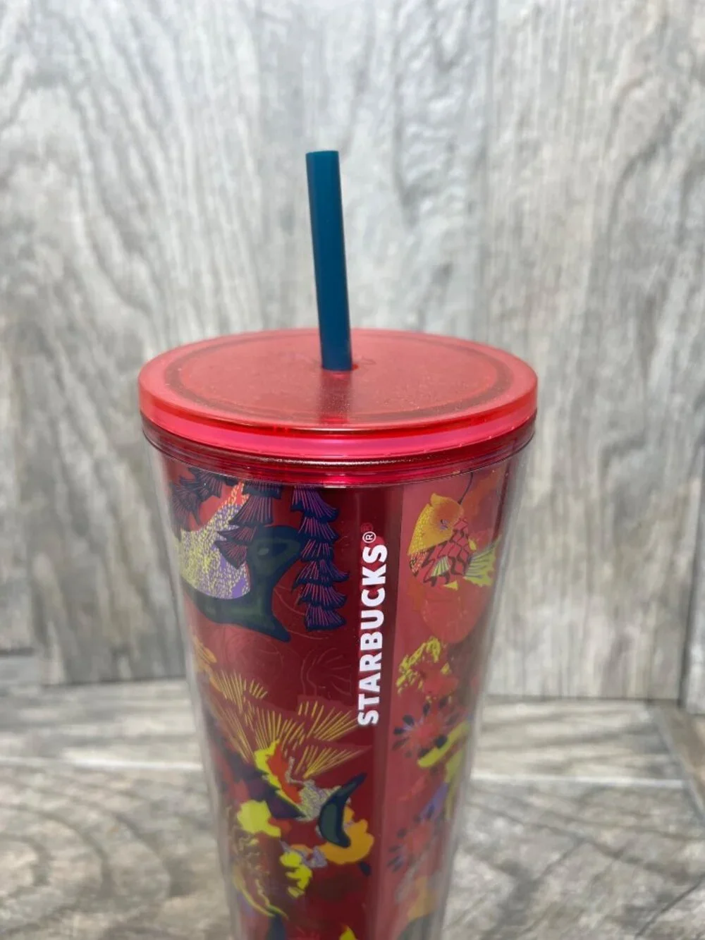 Starbucks Fall 2023 Ocean Forest Jellyfish 24 Oz Tumbler Cup Pink Floral Venti C